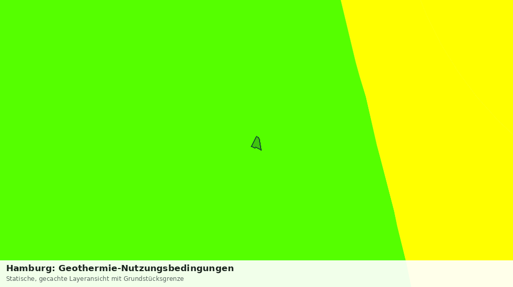 Statische Kartenansicht: Hamburg: Geothermie-Nutzungsbedingungen