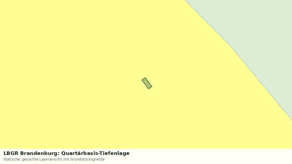 Statische Kartenansicht: LBGR Brandenburg: Quartärbasis-Tiefenlage