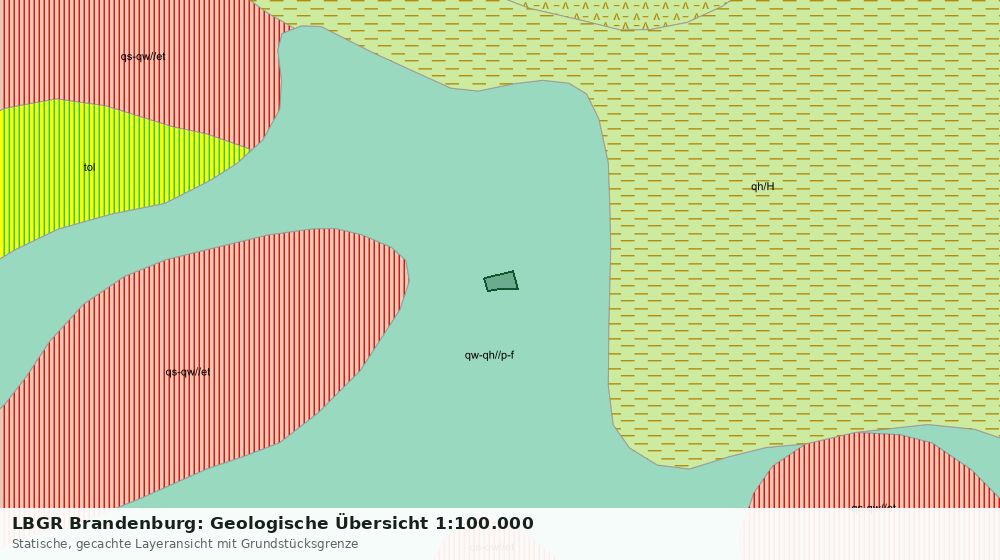 Statische Kartenansicht: LBGR Brandenburg: Geologische Übersicht 1:100.000