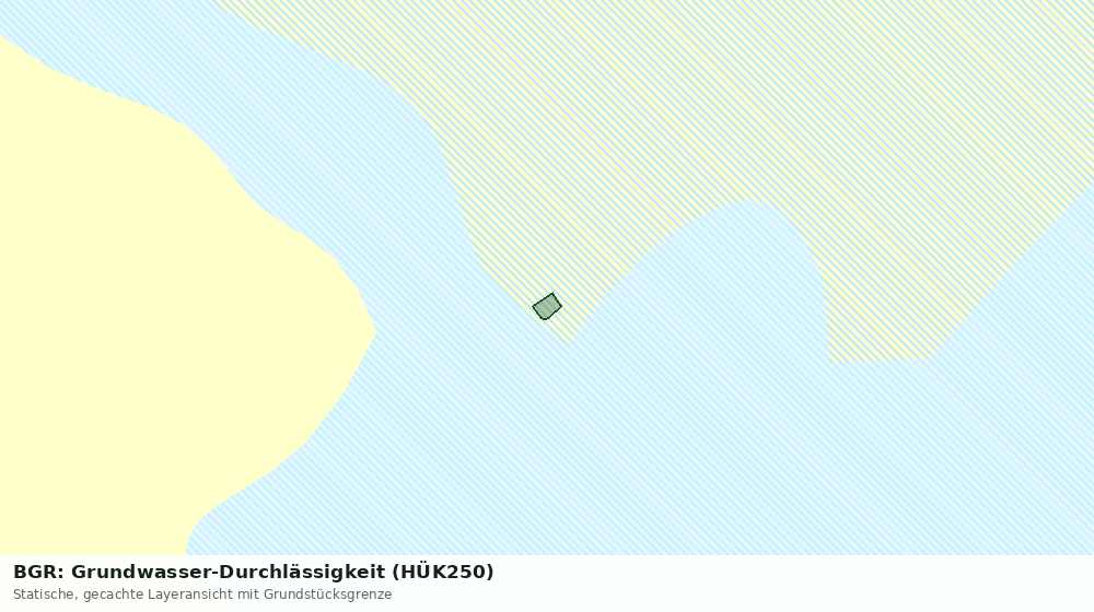 Statische Kartenansicht: BGR: Grundwasser-Durchlässigkeit (HÜK250)