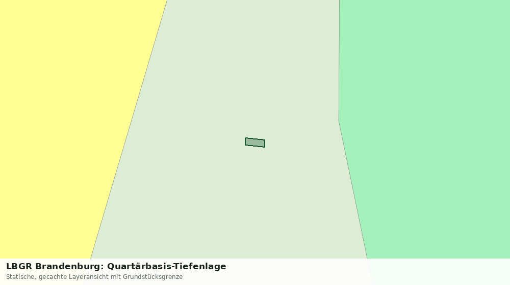 Statische Kartenansicht: LBGR Brandenburg: Quartärbasis-Tiefenlage