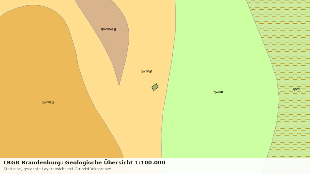 Statische Kartenansicht: LBGR Brandenburg: Geologische Übersicht 1:100.000