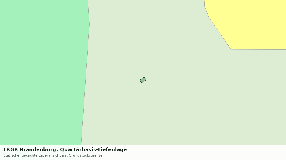 Statische Kartenansicht: LBGR Brandenburg: Quartärbasis-Tiefenlage