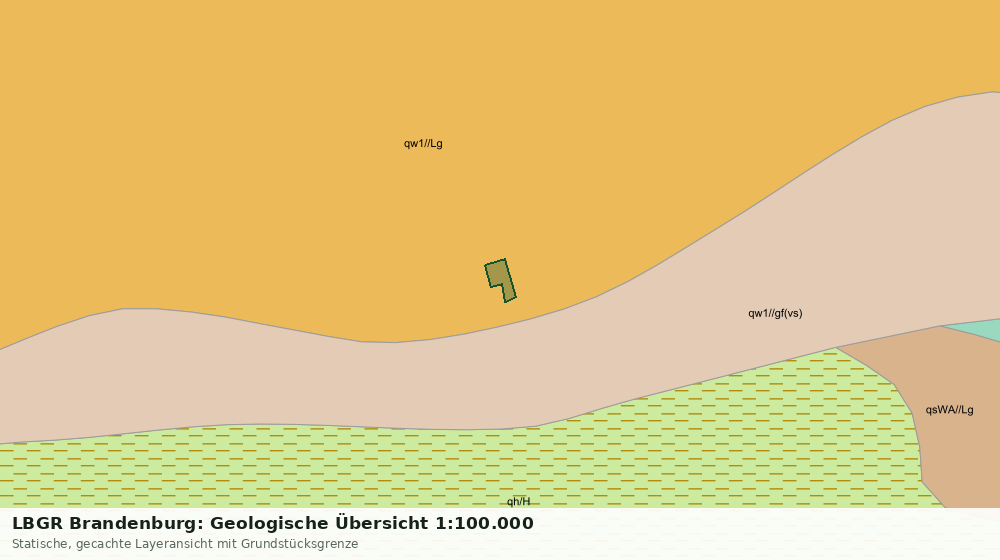 Statische Kartenansicht: LBGR Brandenburg: Geologische Übersicht 1:100.000