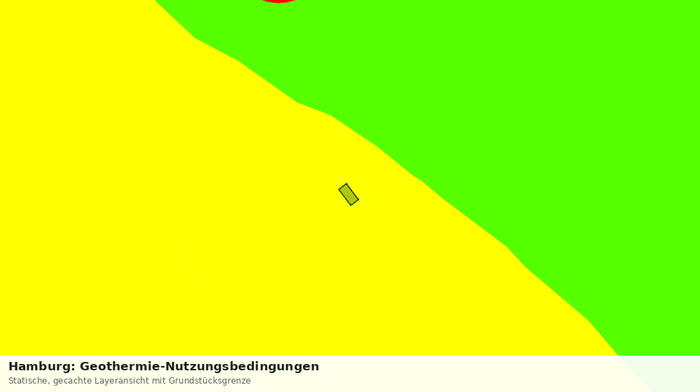 Statische Kartenansicht: Hamburg: Geothermie-Nutzungsbedingungen