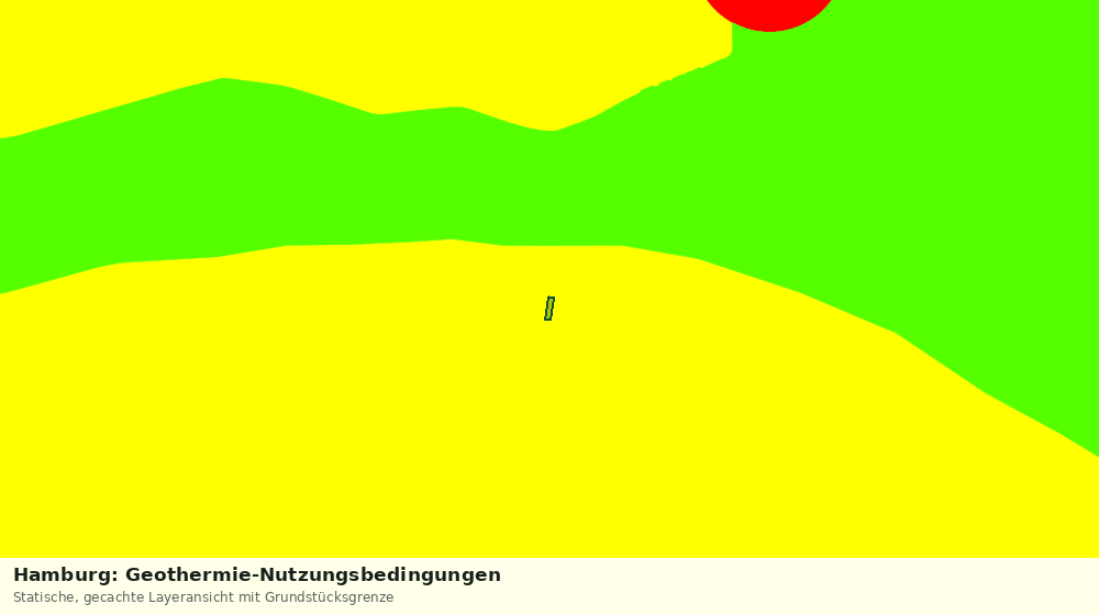 Statische Kartenansicht: Hamburg: Geothermie-Nutzungsbedingungen