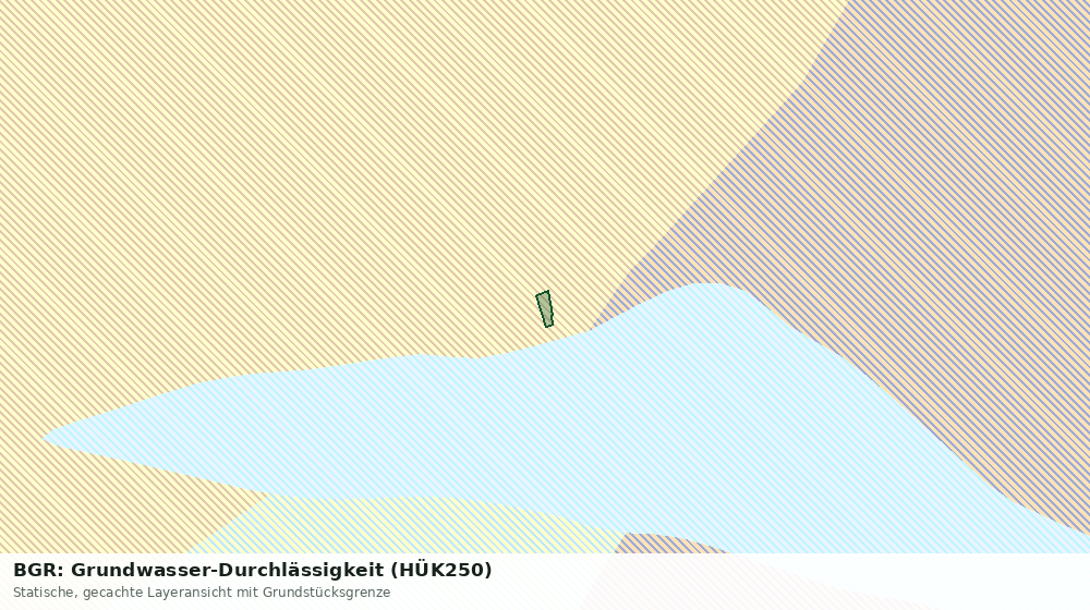 Statische Kartenansicht: BGR: Grundwasser-Durchlässigkeit (HÜK250)