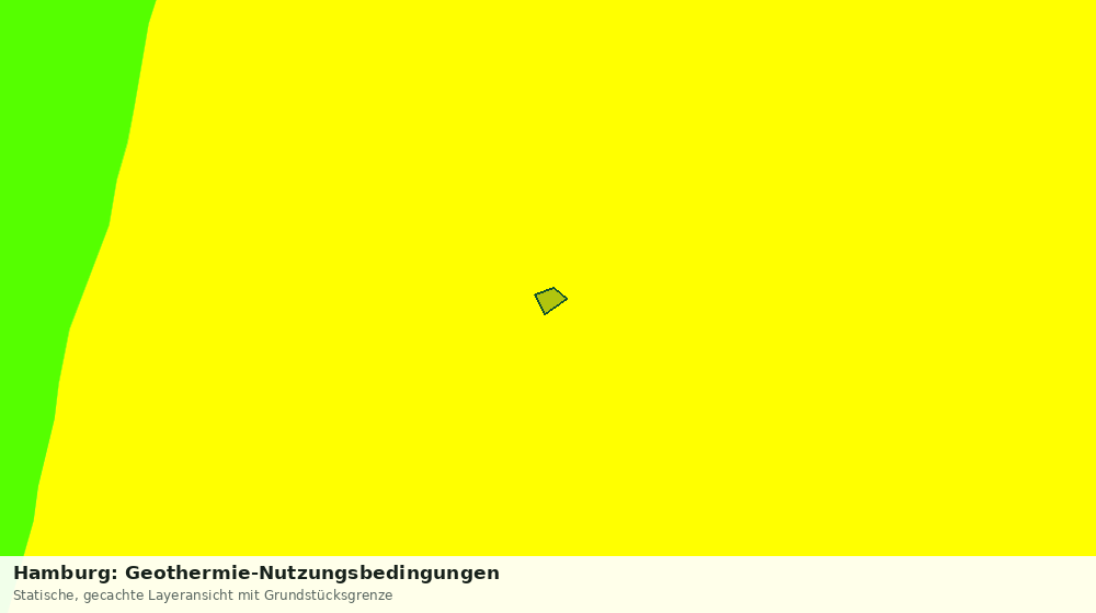 Statische Kartenansicht: Hamburg: Geothermie-Nutzungsbedingungen