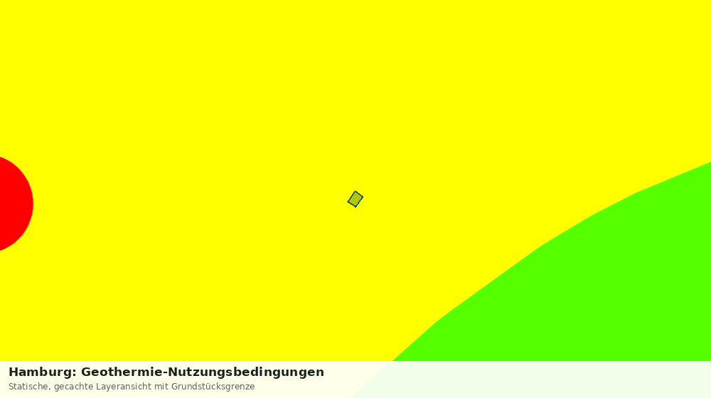 Statische Kartenansicht: Hamburg: Geothermie-Nutzungsbedingungen