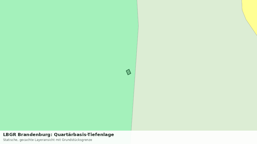 Statische Kartenansicht: LBGR Brandenburg: Quartärbasis-Tiefenlage
