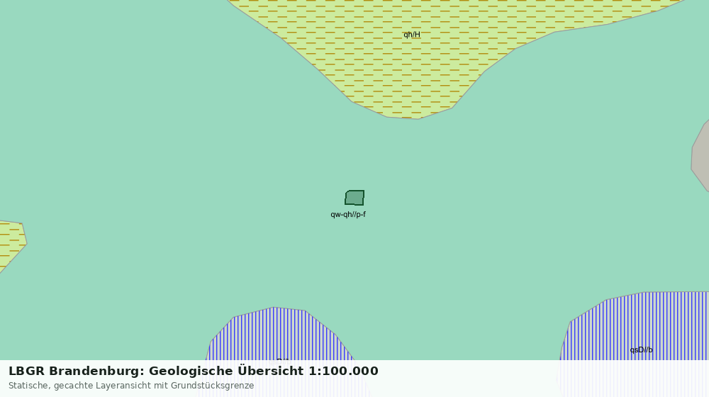 Statische Kartenansicht: LBGR Brandenburg: Geologische Übersicht 1:100.000