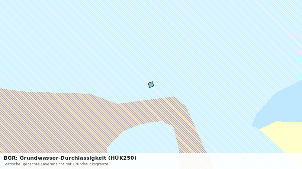 Statische Kartenansicht: BGR: Grundwasser-Durchlässigkeit (HÜK250)