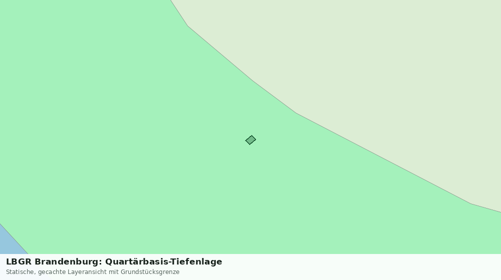 Statische Kartenansicht: LBGR Brandenburg: Quartärbasis-Tiefenlage