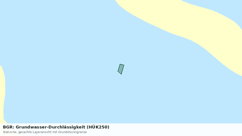 Statische Kartenansicht: BGR: Grundwasser-Durchlässigkeit (HÜK250)