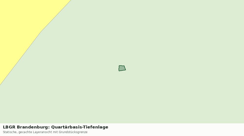 Statische Kartenansicht: LBGR Brandenburg: Quartärbasis-Tiefenlage