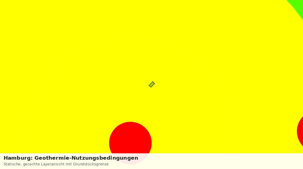 Statische Kartenansicht: Hamburg: Geothermie-Nutzungsbedingungen