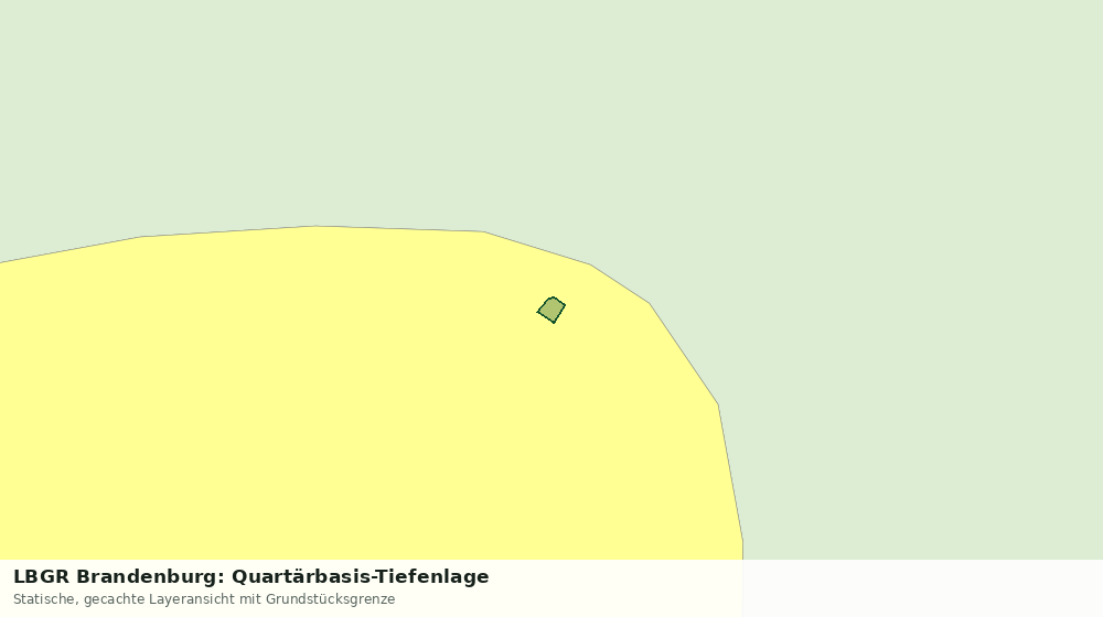 Statische Kartenansicht: LBGR Brandenburg: Quartärbasis-Tiefenlage