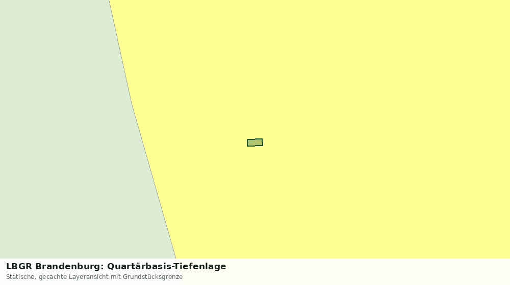 Statische Kartenansicht: LBGR Brandenburg: Quartärbasis-Tiefenlage
