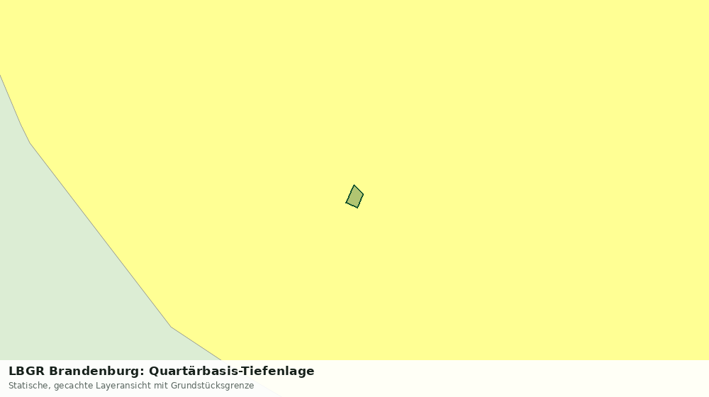 Statische Kartenansicht: LBGR Brandenburg: Quartärbasis-Tiefenlage
