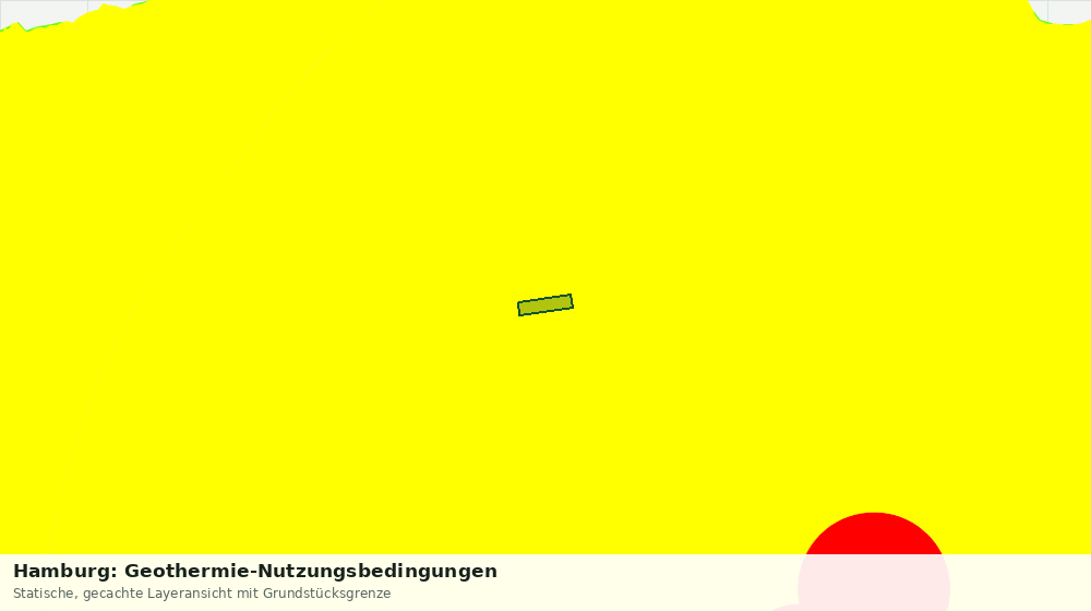 Statische Kartenansicht: Hamburg: Geothermie-Nutzungsbedingungen