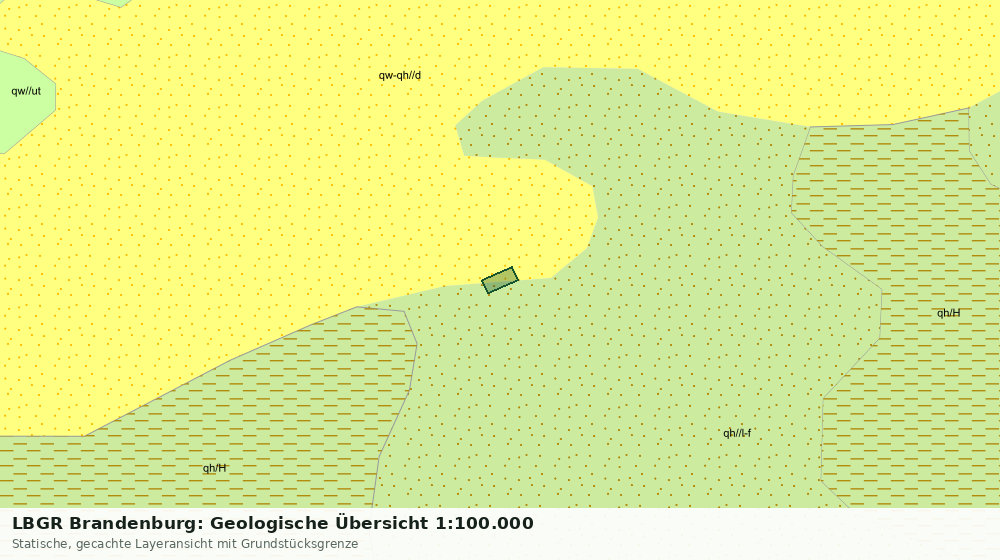 Statische Kartenansicht: LBGR Brandenburg: Geologische Übersicht 1:100.000