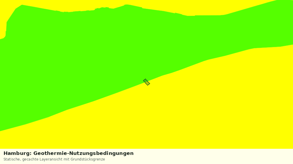 Statische Kartenansicht: Hamburg: Geothermie-Nutzungsbedingungen