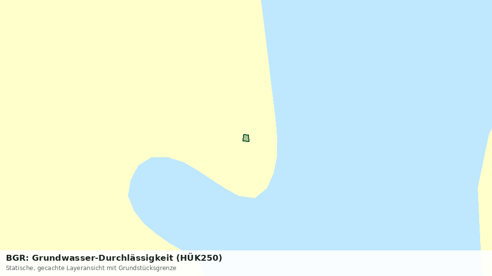 Statische Kartenansicht: BGR: Grundwasser-Durchlässigkeit (HÜK250)