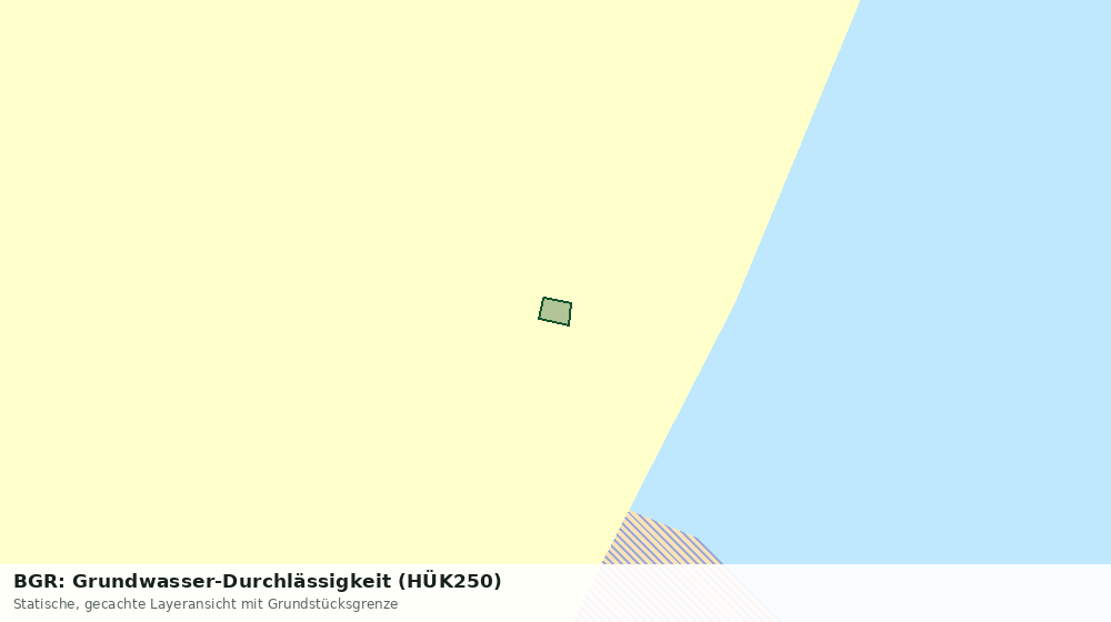 Statische Kartenansicht: BGR: Grundwasser-Durchlässigkeit (HÜK250)