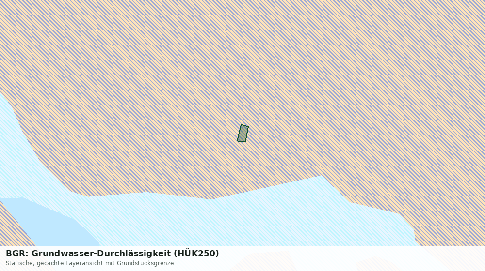 Statische Kartenansicht: BGR: Grundwasser-Durchlässigkeit (HÜK250)