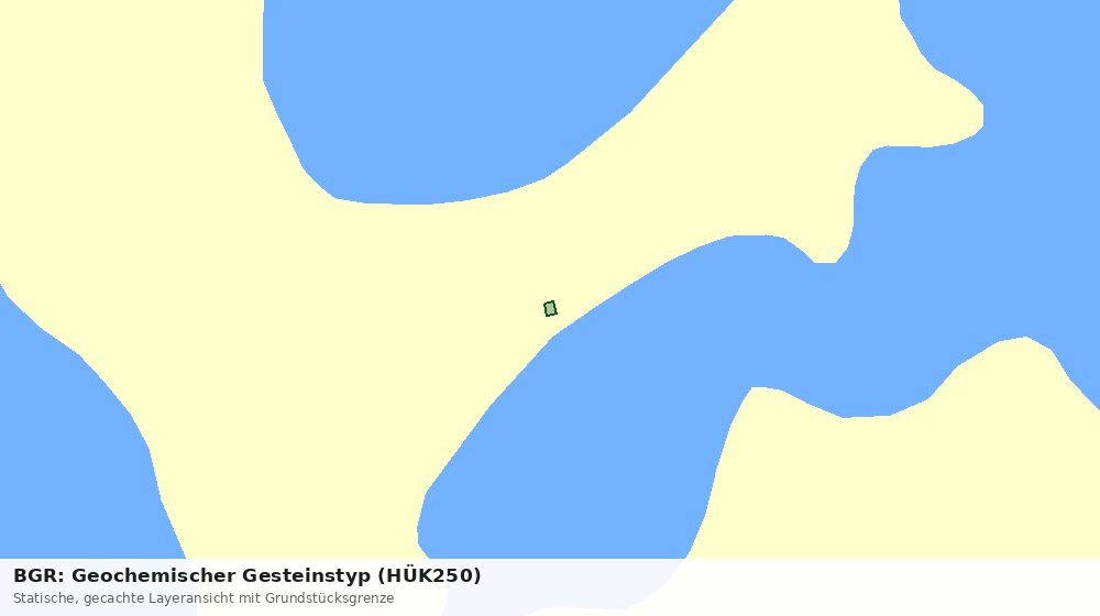 Statische Kartenansicht: BGR: Geochemischer Gesteinstyp (HÜK250)