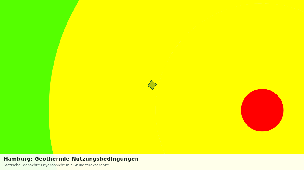 Statische Kartenansicht: Hamburg: Geothermie-Nutzungsbedingungen