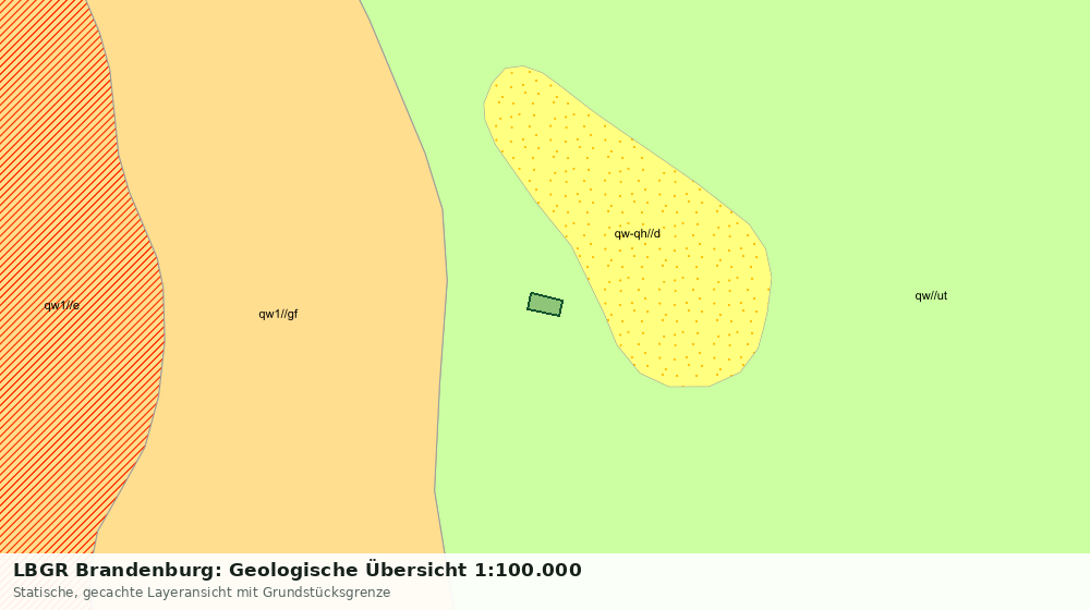 Statische Kartenansicht: LBGR Brandenburg: Geologische Übersicht 1:100.000