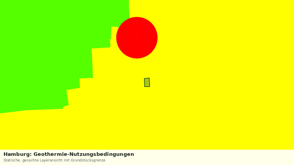Statische Kartenansicht: Hamburg: Geothermie-Nutzungsbedingungen