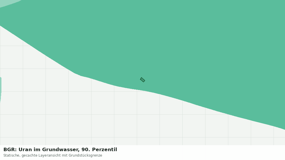 Statische Kartenansicht: BGR: Uran im Grundwasser, 90. Perzentil