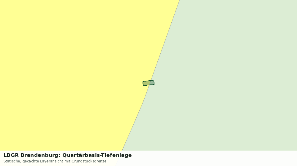 Statische Kartenansicht: LBGR Brandenburg: Quartärbasis-Tiefenlage