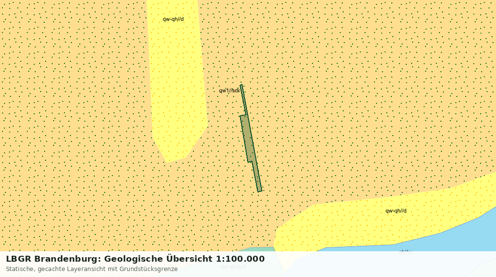Statische Kartenansicht: LBGR Brandenburg: Geologische Übersicht 1:100.000