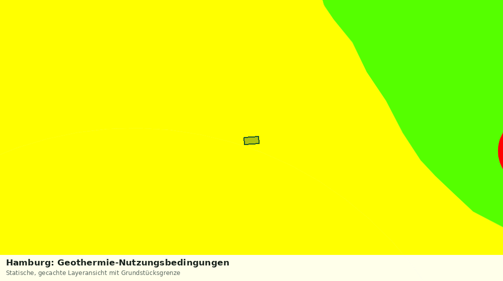 Statische Kartenansicht: Hamburg: Geothermie-Nutzungsbedingungen