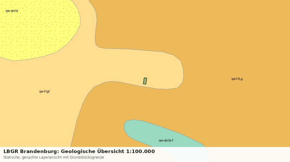 Statische Kartenansicht: LBGR Brandenburg: Geologische Übersicht 1:100.000