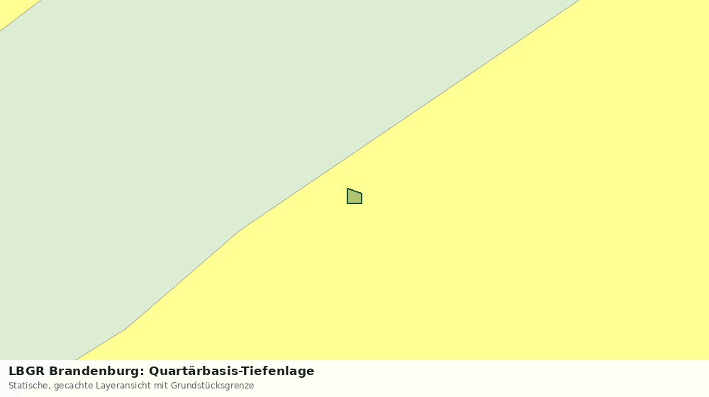 Statische Kartenansicht: LBGR Brandenburg: Quartärbasis-Tiefenlage