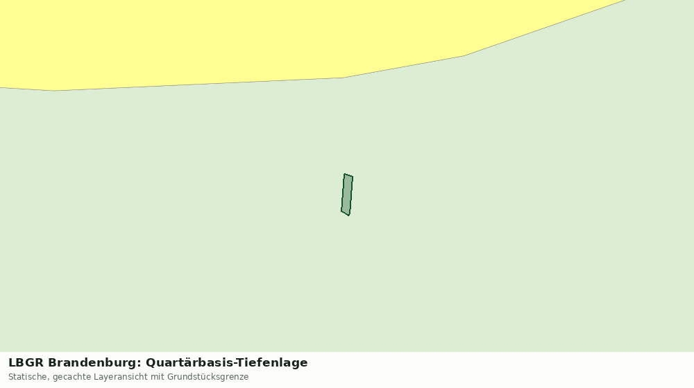 Statische Kartenansicht: LBGR Brandenburg: Quartärbasis-Tiefenlage