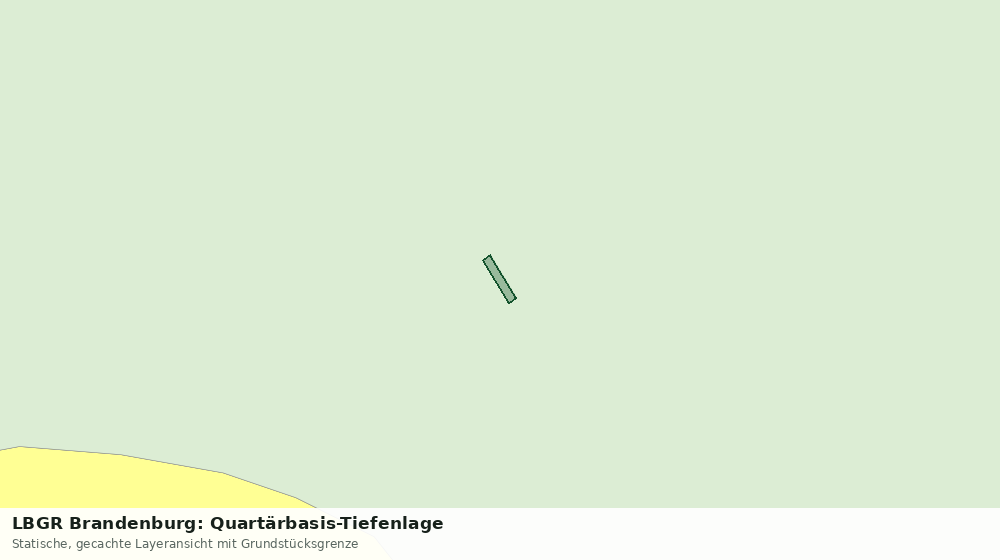 Statische Kartenansicht: LBGR Brandenburg: Quartärbasis-Tiefenlage