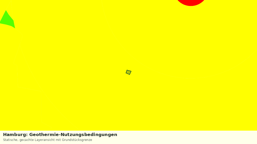 Statische Kartenansicht: Hamburg: Geothermie-Nutzungsbedingungen
