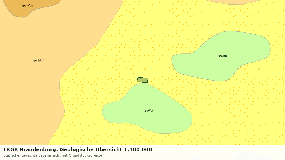 Statische Kartenansicht: LBGR Brandenburg: Geologische Übersicht 1:100.000