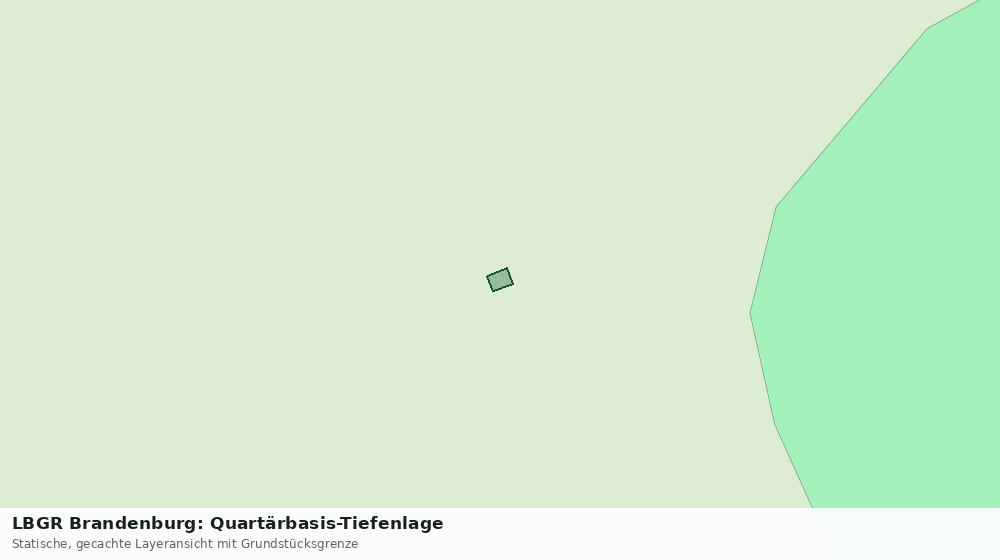 Statische Kartenansicht: LBGR Brandenburg: Quartärbasis-Tiefenlage