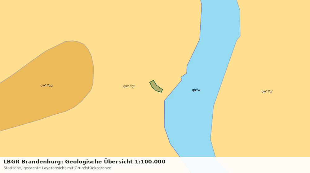 Statische Kartenansicht: LBGR Brandenburg: Geologische Übersicht 1:100.000