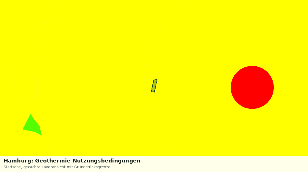 Statische Kartenansicht: Hamburg: Geothermie-Nutzungsbedingungen