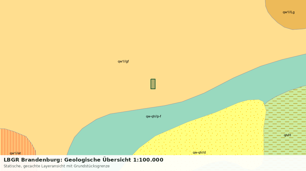 Statische Kartenansicht: LBGR Brandenburg: Geologische Übersicht 1:100.000