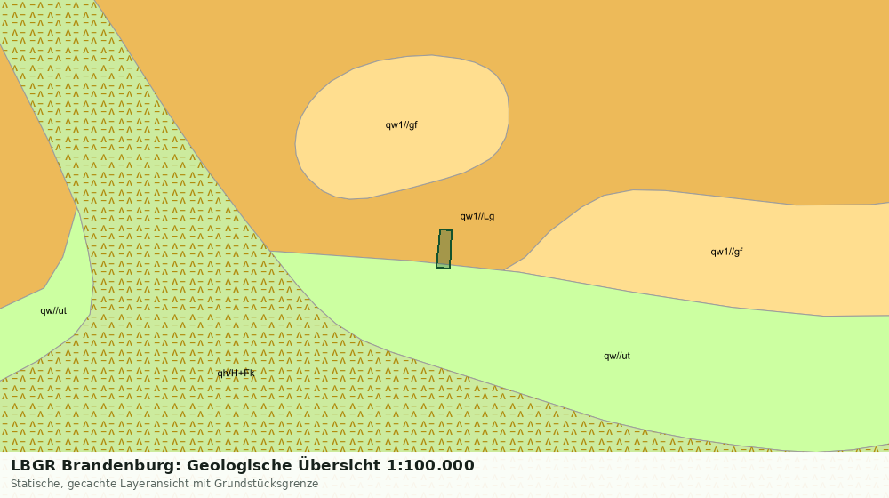 Statische Kartenansicht: LBGR Brandenburg: Geologische Übersicht 1:100.000