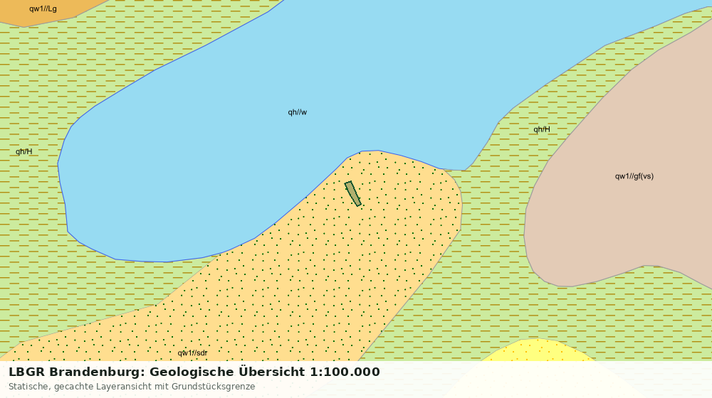 Statische Kartenansicht: LBGR Brandenburg: Geologische Übersicht 1:100.000