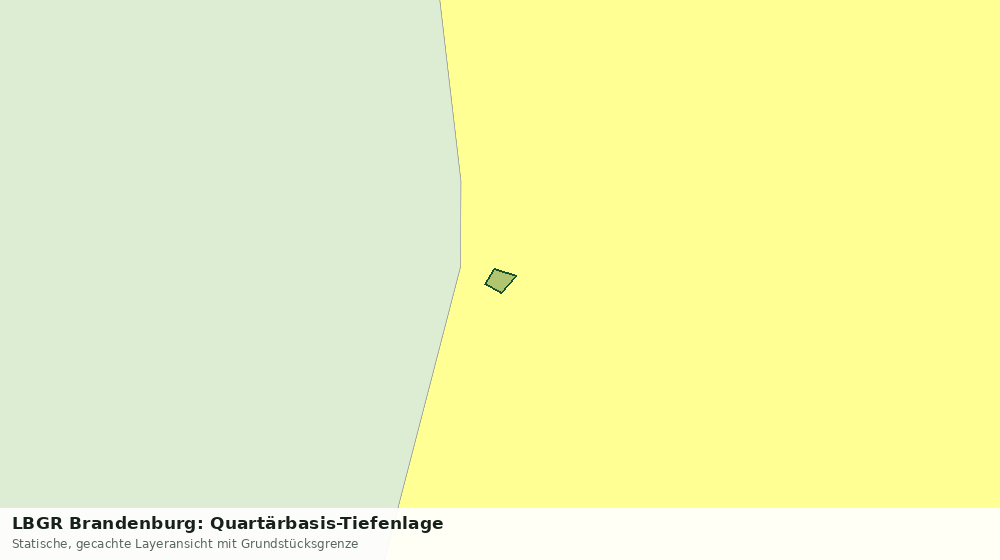 Statische Kartenansicht: LBGR Brandenburg: Quartärbasis-Tiefenlage